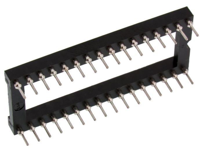DIL-hållare svarvad 32-pin @ electrokit (2 av 2)