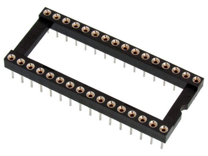 DIL-hållare svarvad 32-pin @ electrokit (1 av 2)