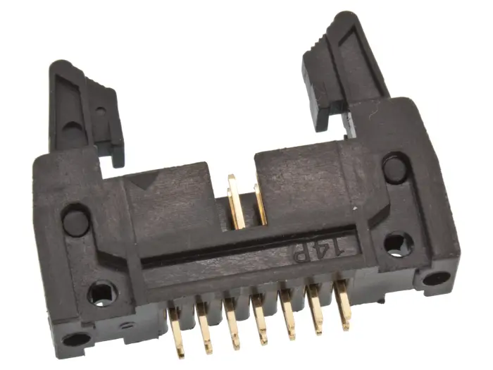 IDC box header PCB 14-p with ejector 2.54mm @ electrokit (2 of 2)