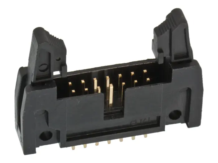IDC box header PCB 14-p with ejector 2.54mm @ electrokit (1 of 2)