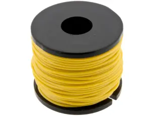 Kopplingstråd AWG30 silikon 15m - gul @ electrokit