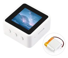 ESP32-C6 utvecklingskort med 1.54" touch LCD och LiPo-batteri @ electrokit