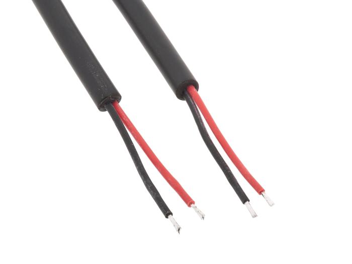 Anslutningskabel DC-kontakt 2.1/5.5mm vattentät hona/hane @ electrokit (3 av 5)