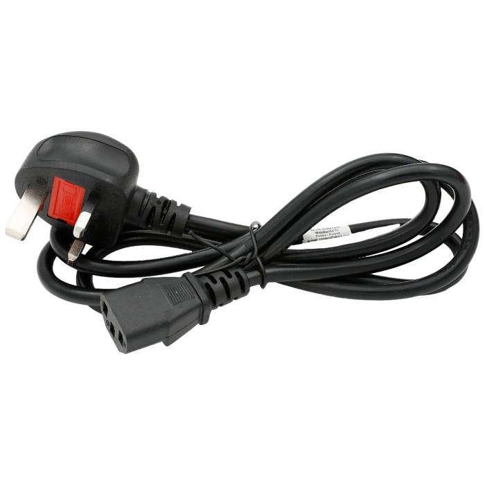 Nätkabel BS 1363 (UK) till C13 1.5m svart @ electrokit (1 av 1)