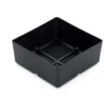 Insatsl&aring;da 110x110mm (PP) svart 4-pack @ electrokit