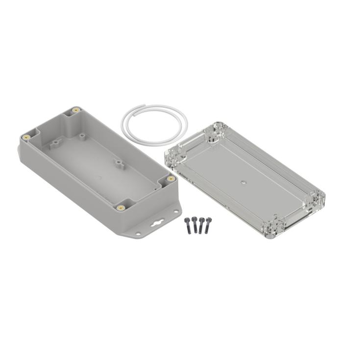 Enclosure 160x80x45mm clear lid ABS IP65 @ electrokit (3 of 4)