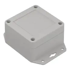 Apparatl&aring;da med fl&auml;ns 75x75x45mm ABS IP65 @ electrokit