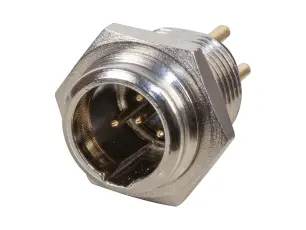 XLR mini 4-pol hane chassie @ electrokit