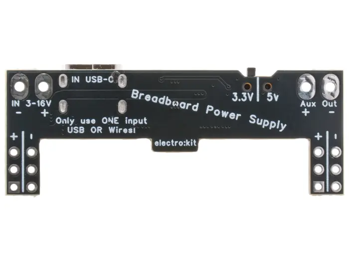 Breadboard Power Supply 3.3/5V USB-C @ electrokit (8 of 8)