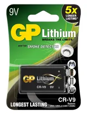 9V lithium battery CR-V9 GP @ electrokit