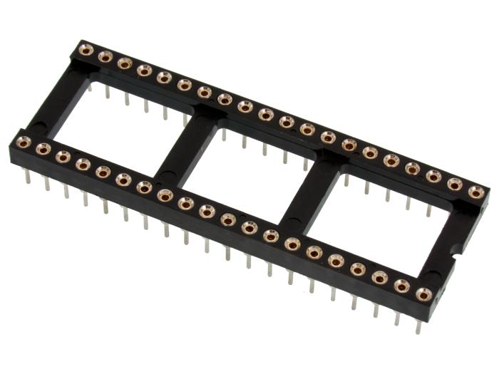 DIL-hållare svarvad 40-pin @ electrokit (1 av 2)