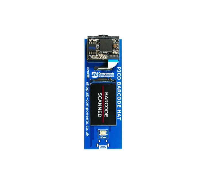 Streckkodsläsare med display för Raspberry Pi Pico @ electrokit (1 av 5)