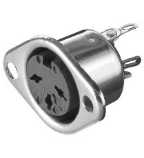 DIN hona 3-pol 180° chassi @ electrokit