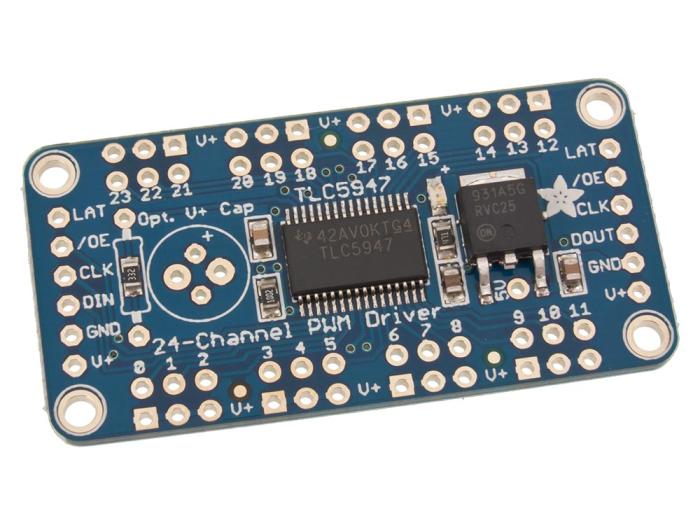 PWM LED dimmer 12-bit 24-ch SPI @ electrokit (1 av 2)