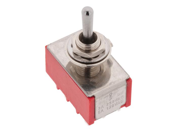 Toggle switch 4-p on-off-on solder lugs @ electrokit (1 of 2)