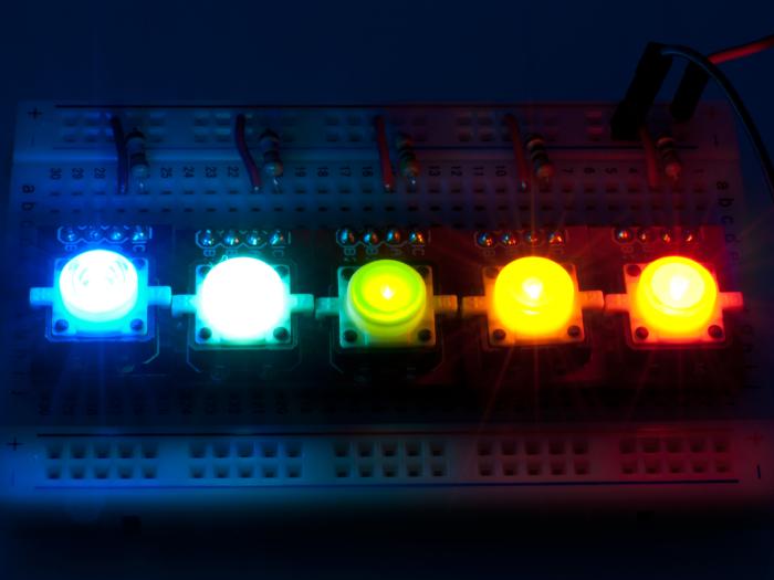 Tactile switch PCB 12x12x7mm LED green @ electrokit (3 of 3)