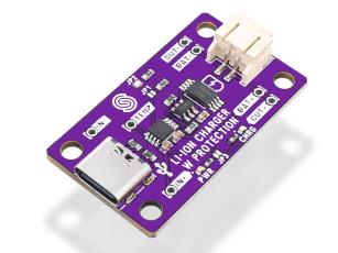 USB-C charger module extra protection Li-Ion/LiPo 1A @ electrokit