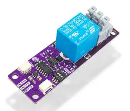 Rel&auml;kort opto-isolerat 250VAC/10A - Qwiic @ electrokit