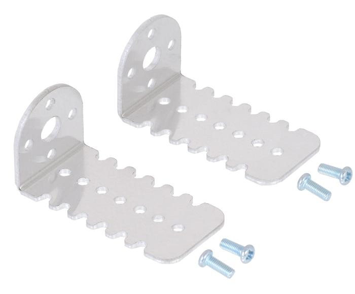 Monteringsvinkel för DC-motor 25mm - 2-pack @ electrokit (1 av 3)