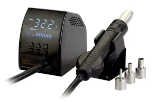 Digital varmluftsstation f&ouml;r SMD-avl&ouml;dning, 300 W @ electrokit