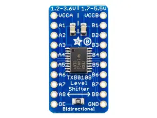 Nivåomvandlare 8 kanaler 3.3V -- 5V dubbelriktad TXB0108 @ electrokit