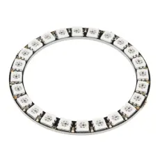 NeoPixel ring 24 RGB LEDs ø66mm @ electrokit