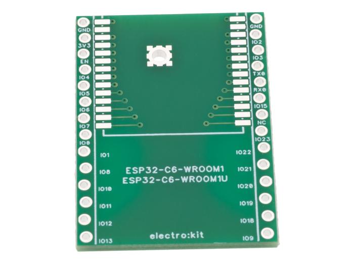 Adapterkort för ESP32-C6-WROOM1 @ electrokit (1 av 3)