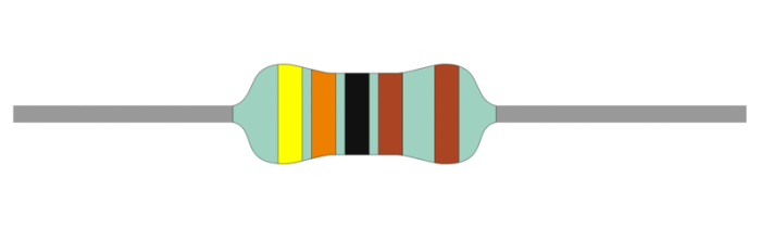 Resistor metal film 0.6W 1% 4.3kohm (4k3) @ electrokit (1 of 1)