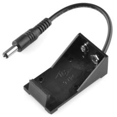 Batterihållare 9V 2.1mm DC-plugg @ electrokit