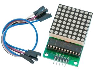 LED-modul 8x8 seriell @ electrokit