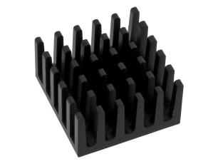 Kylfläns BGA 21x21x11.4mm svart @ electrokit