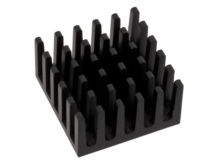 Kylfläns BGA 21x21x11.4mm svart @ electrokit (1 av 2)