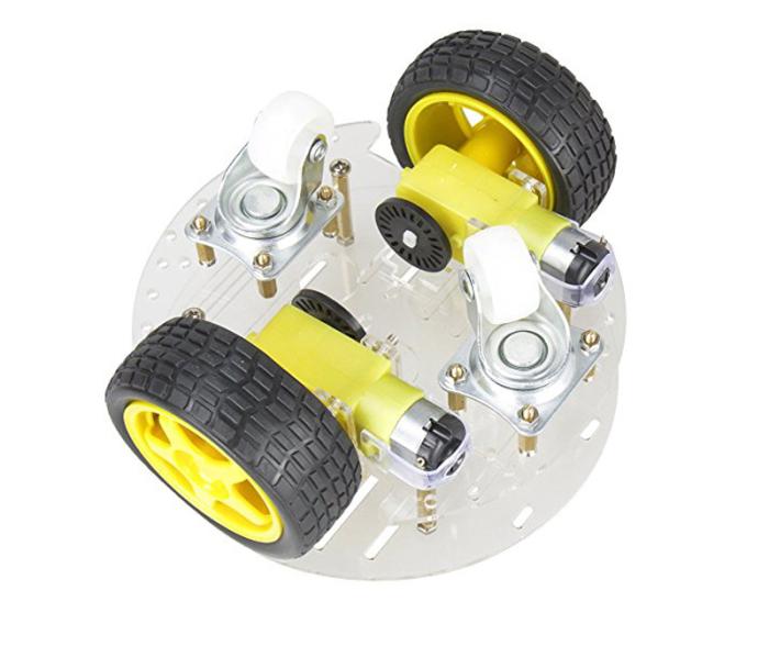 Robot Car Kit 2WD, 4 hjul och 2 motorer @ electrokit (2 av 4)
