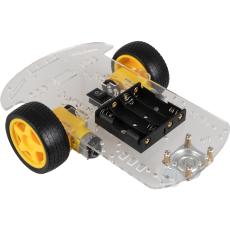 Robot Car Kit 2WD, robotplattform med 2 hjul och motorer @ electrokit