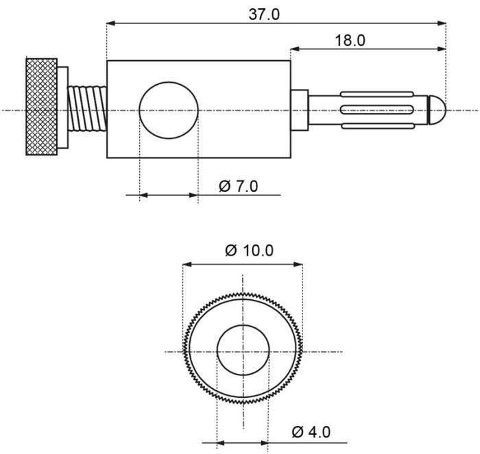 Högtalarkontakt banan 4mm guldpl. röd @ electrokit (5 av 5)