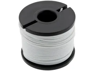 Kopplingstråd AWG30 silikon 15m - vit @ electrokit