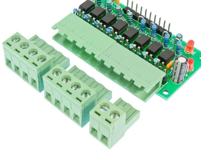 Isolated I/O board 8-ch - soldering kit @ electrokit (4 of 7)