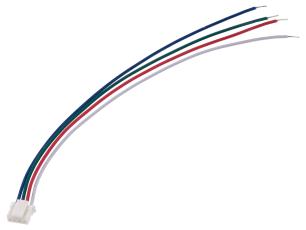 Cable with 4-pin 2mm JST PA connector - 250mm @ electrokit