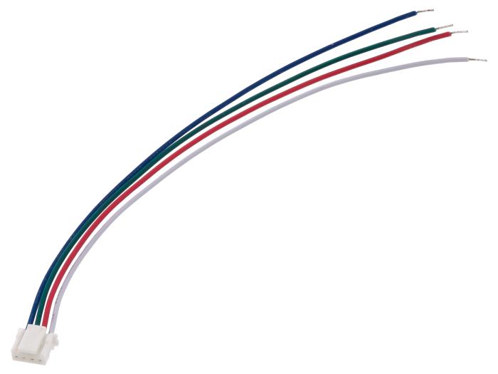 Cable with 4-pin 2mm JST PA connector - 250mm @ electrokit (1 of 3)