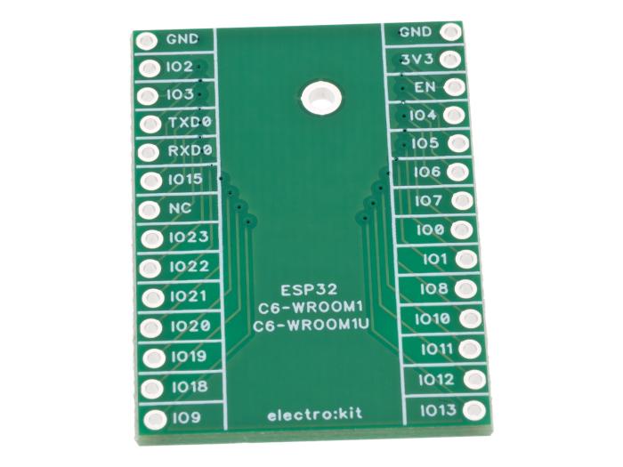 Adapterkort för ESP32-C6-WROOM1 @ electrokit (2 av 3)