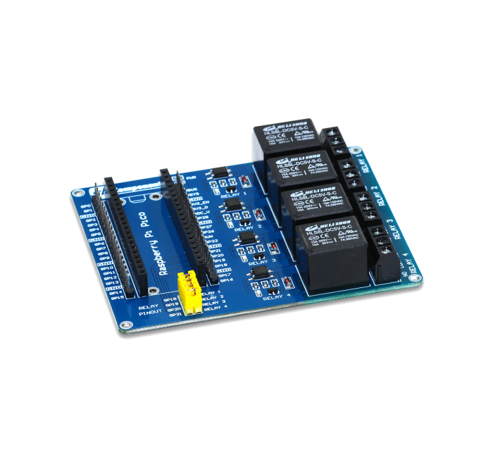 4x Reläkort för Raspberry Pi Pico @ electrokit (5 av 5)