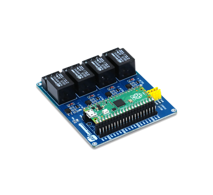 4x Reläkort för Raspberry Pi Pico @ electrokit (4 av 5)