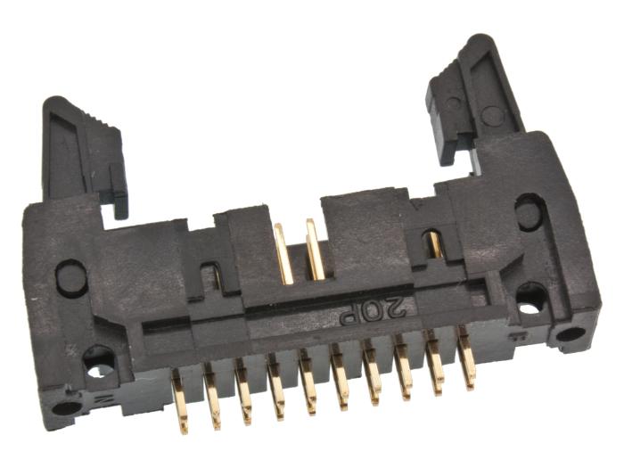 IDC hane PCB 20-pol med utkastare 2.54mm @ electrokit (2 av 2)