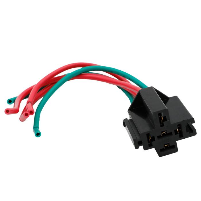 Reläsockel 40A för frodonsrelä 5-pin 0.12m @ electrokit (1 av 2)