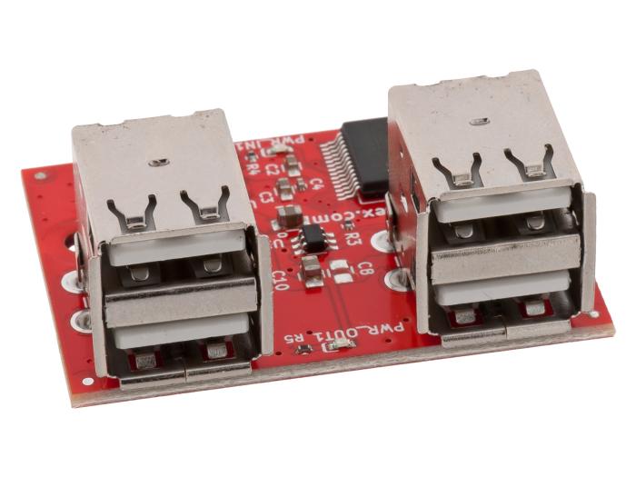 USB-hub för inbyggnad 4 portar @ electrokit (1 av 4)