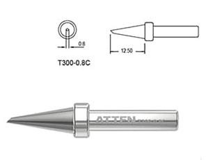 Solder tip T300-0.8C hoof 0.8mm @ electrokit