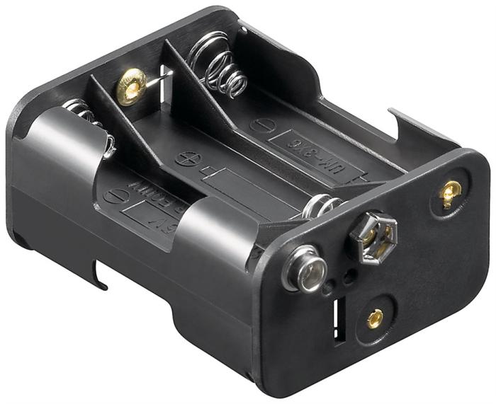 Battery holder 6x AA push on (6F22) @ electrokit (1 of 1)
