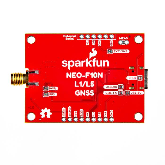GNSS-modul L1+L5 med SMA-kontakt NEO-F10N @ electrokit (3 av 3)