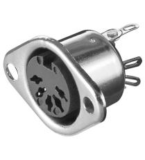 DIN hona 5-pol 180° chassi @ electrokit