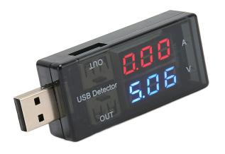 USB-testare för volt och ampere @ electrokit